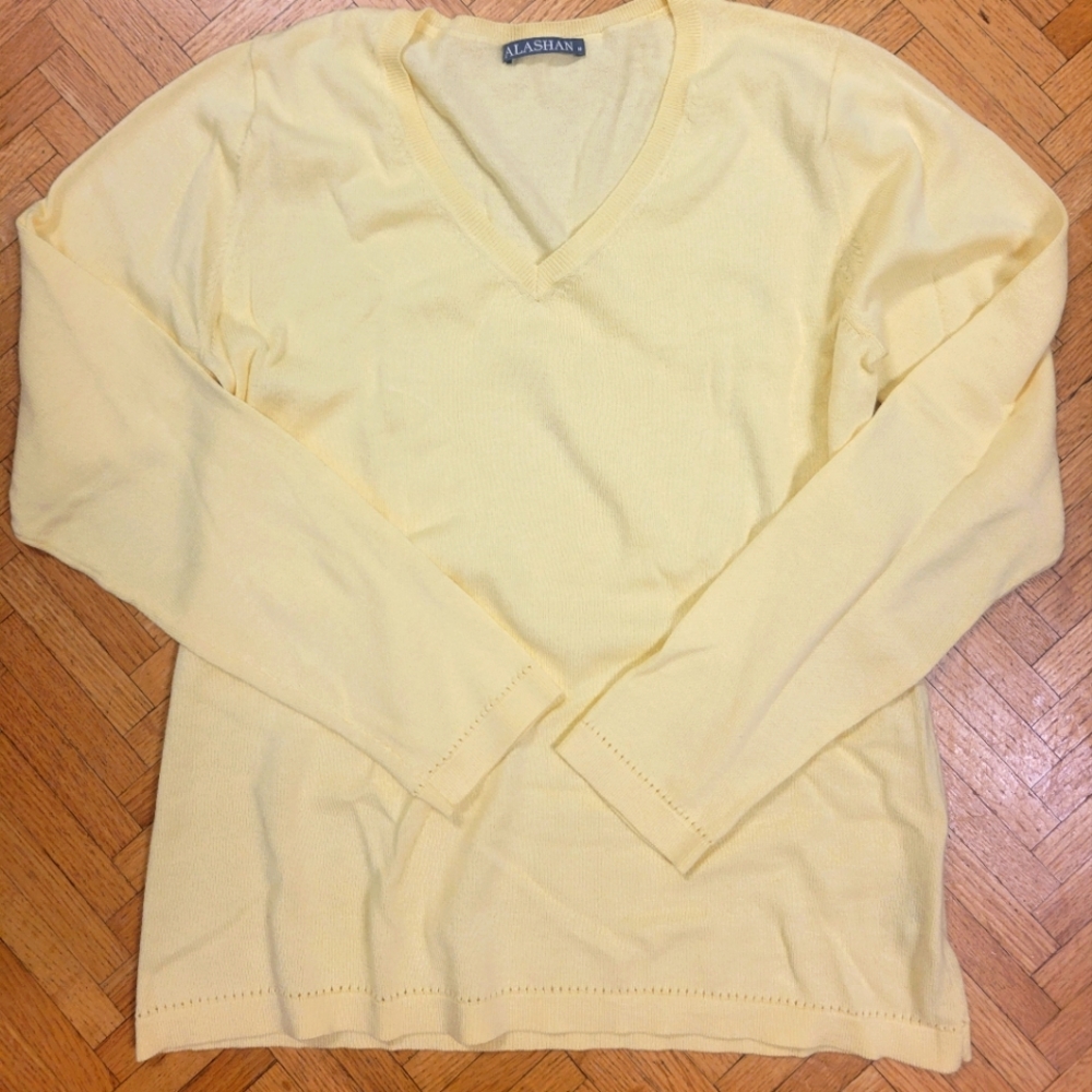 Alashan Cotton Cashmere Sweater Size Medium